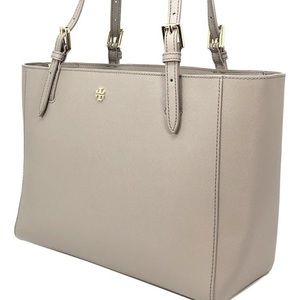 Tory Burch grey Emerson tote